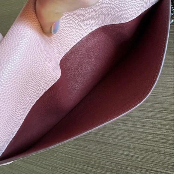 Coach 1941 Leather Clutch Snakeskin Accents - Picture 7 of 14